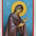 Παναγία η Γερόντισσα σε ξύλο MDF