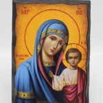 Παναγία η Καζάνσκα σε ξύλο τεχνητής Παλαίωσης