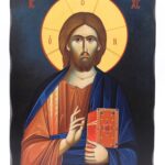 Ιησούς Χριστός σε ξύλο τεχνητής Παλαίωσης