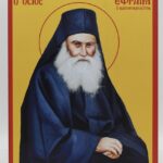 Άγιος Εφραίμ ο Κατουνακιώτης σε ξύλο MDF