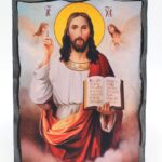 Αναγεννησιακός Ιησούς Χριστός σε ξύλο τεχνητής Παλαίωσης